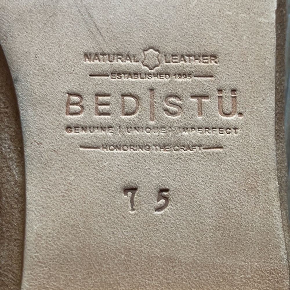 NEW Bed|Stu Leather Slides/Flats Size 7.5 - Picture 6 of 13